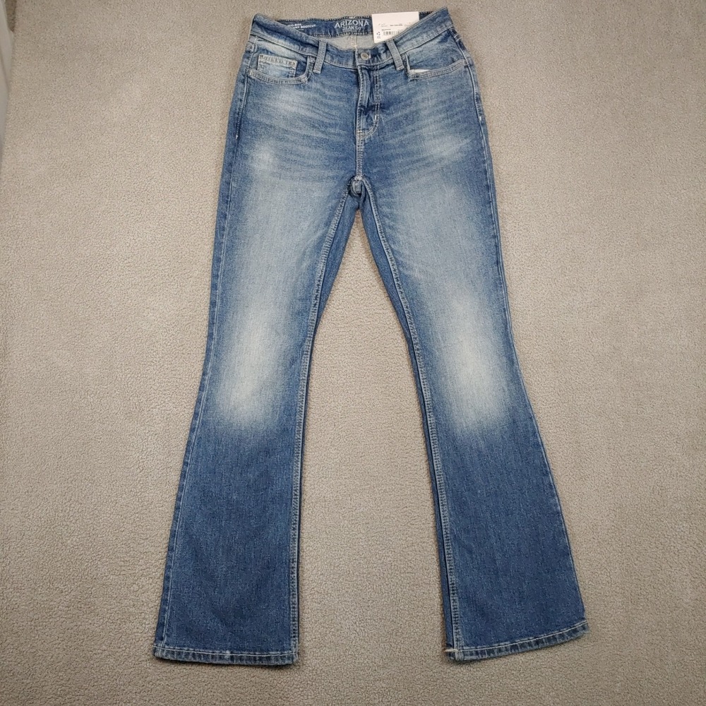 Arizona Jean Co Skinny Bootcut Jeans - Size 4 Women 29x30 Blue Mid Rise Stretch